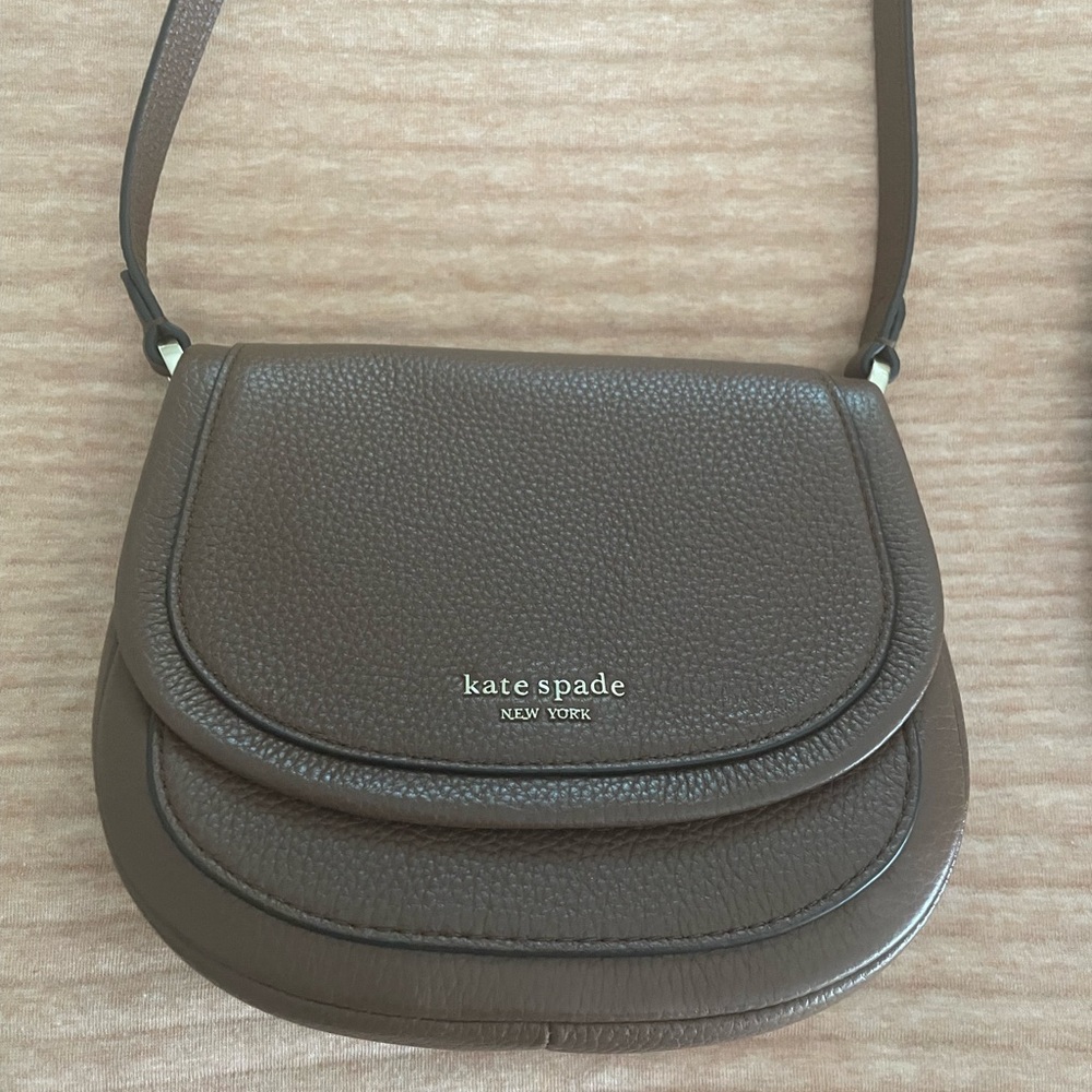 Kate Spade brown leather crossbody